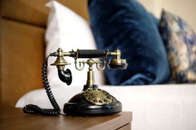 Vintage Phone at Boutique Hotel at Old Town Wichita KS