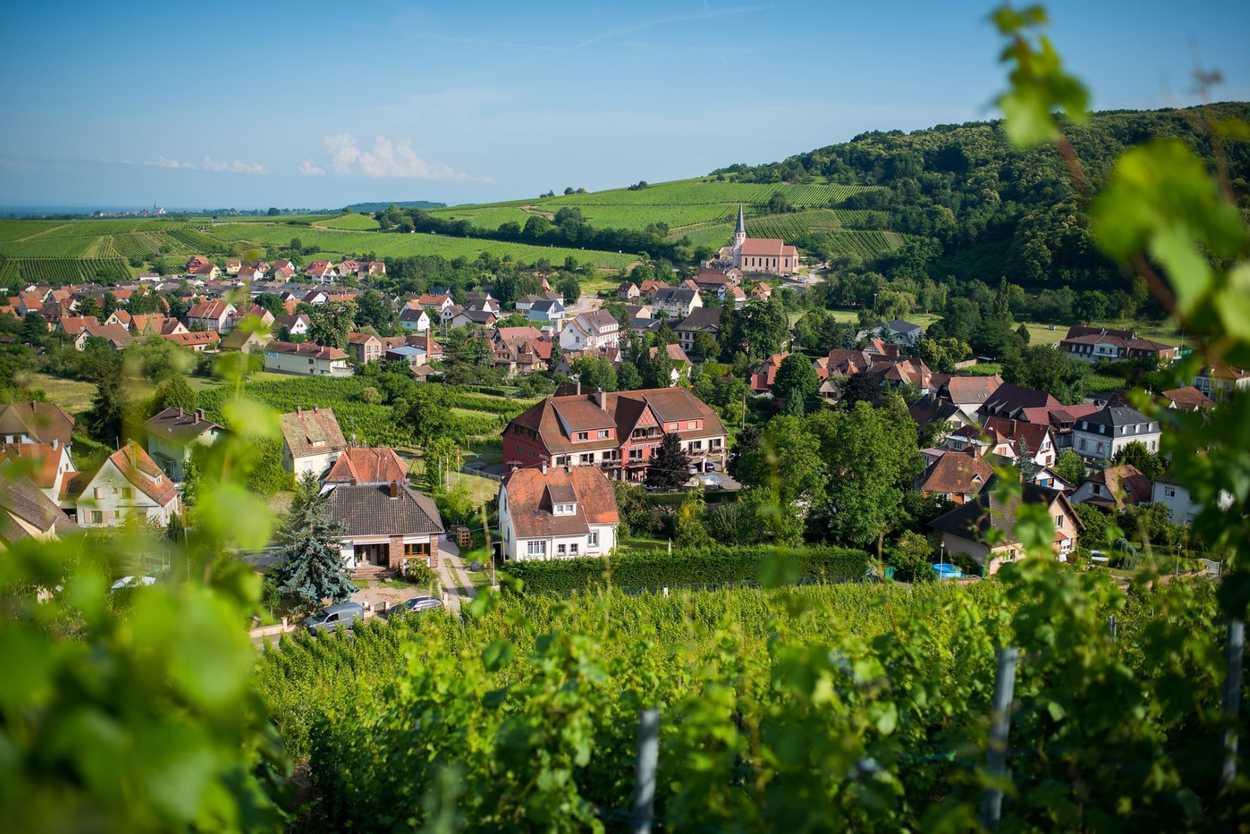 View of the town & mountains from Hotel Kastelberg