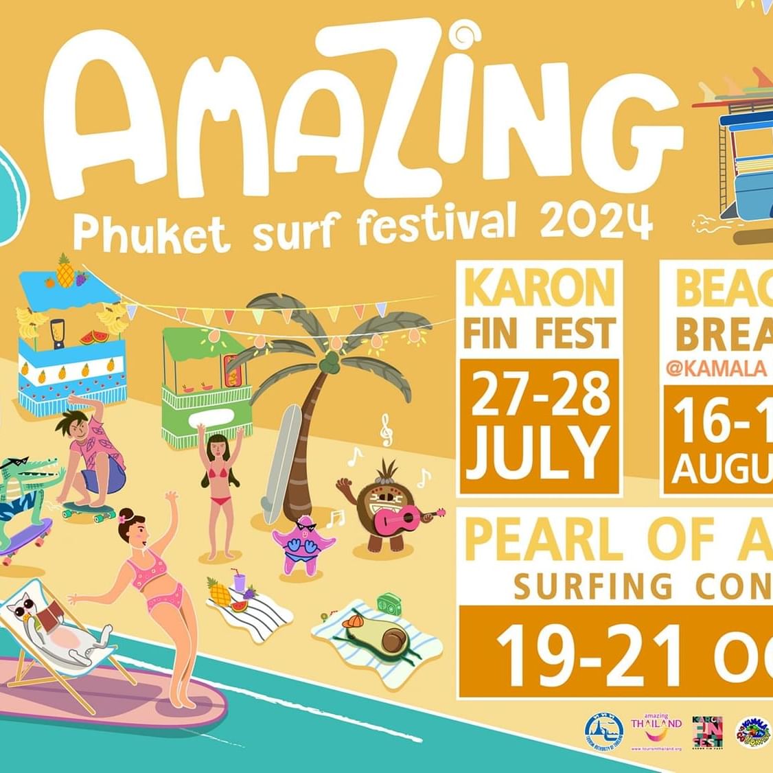 Amazing Phuket Surf Festival 2024 Poster
