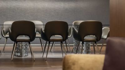 Conference table in a meeting room at ReStays Ottawa