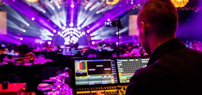 Audio control system in a music festival at The Fullerton Hotel Sydney