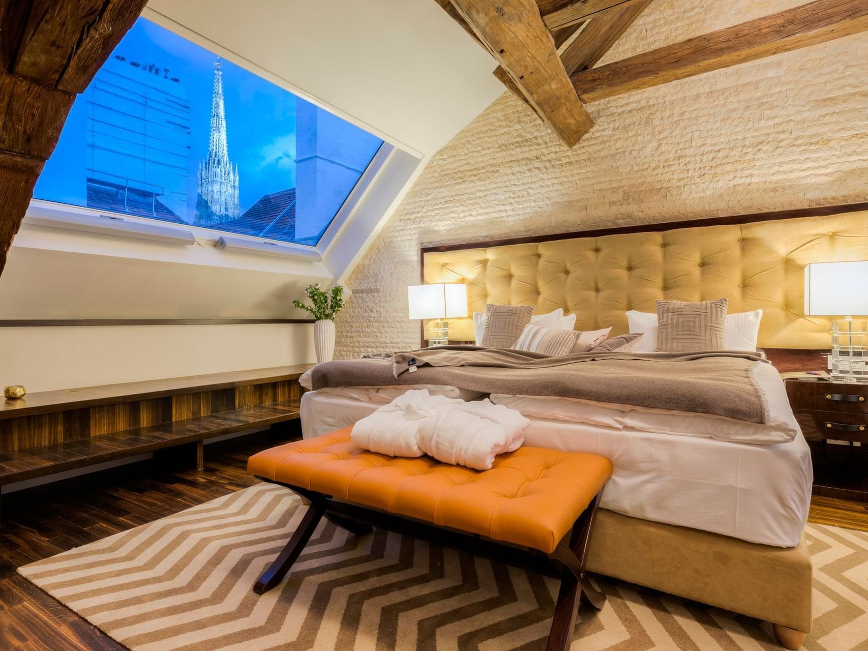 Bedroom in Penthouse Serviced Apartment at Residence Wollzeile, Vienna
