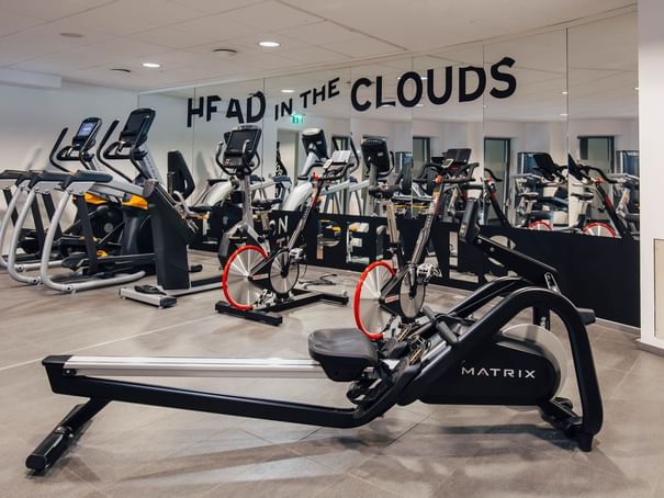 Interior of the fitness center at Hotel Berlin Berlin 