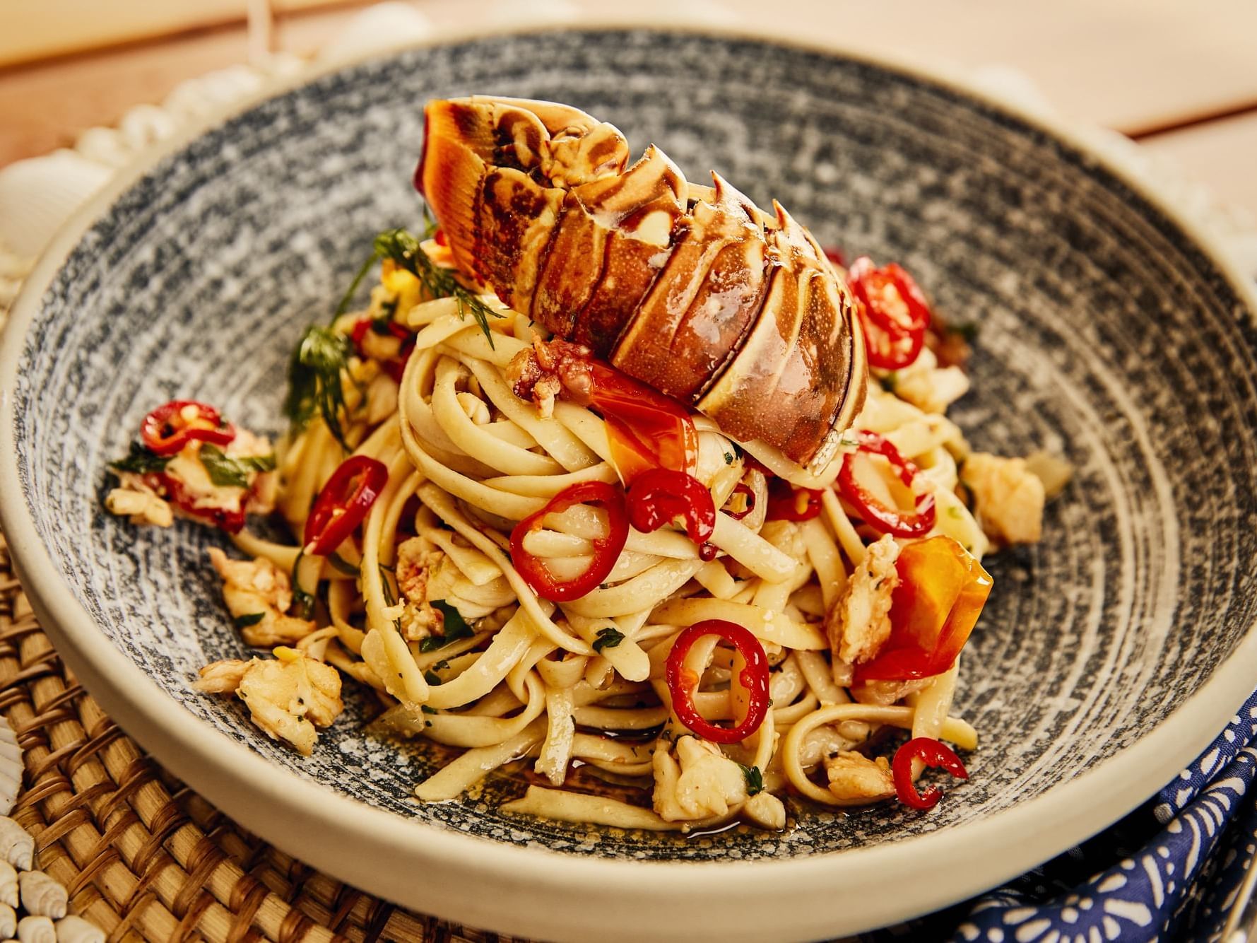 Linguini served in Inkstone Kitchen at Daydream Island Resort