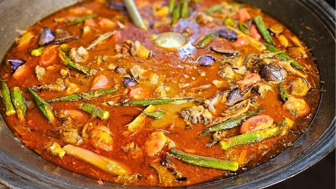 Close-up of a stew served in the Santapan Nusantara Putra buffet at Sunway Putra Hotel