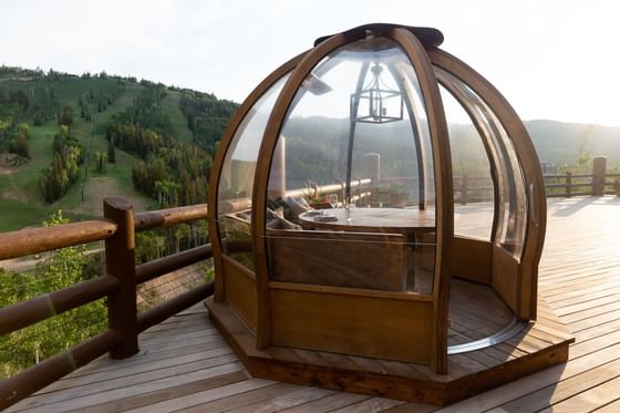 Alpenglobe in summer at Stein Eriksen Lodge