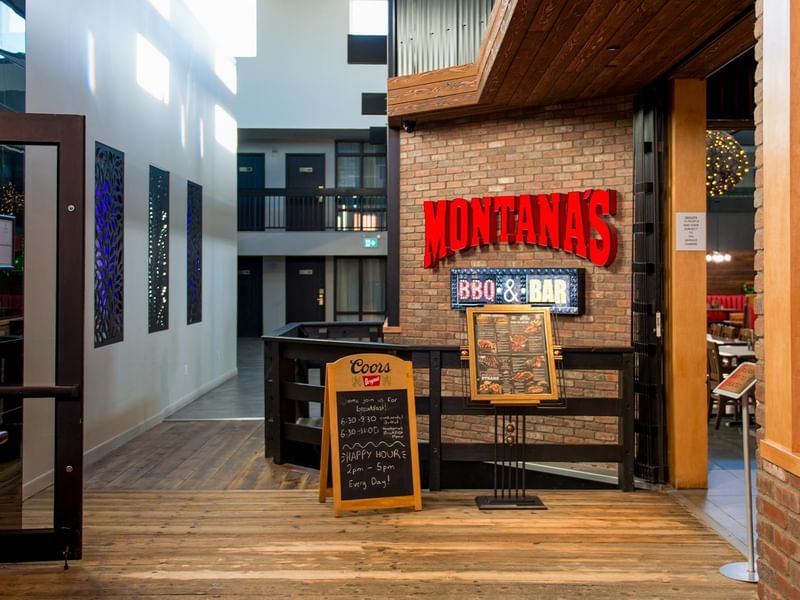 Entrance to Montana's BBQ & Bar.