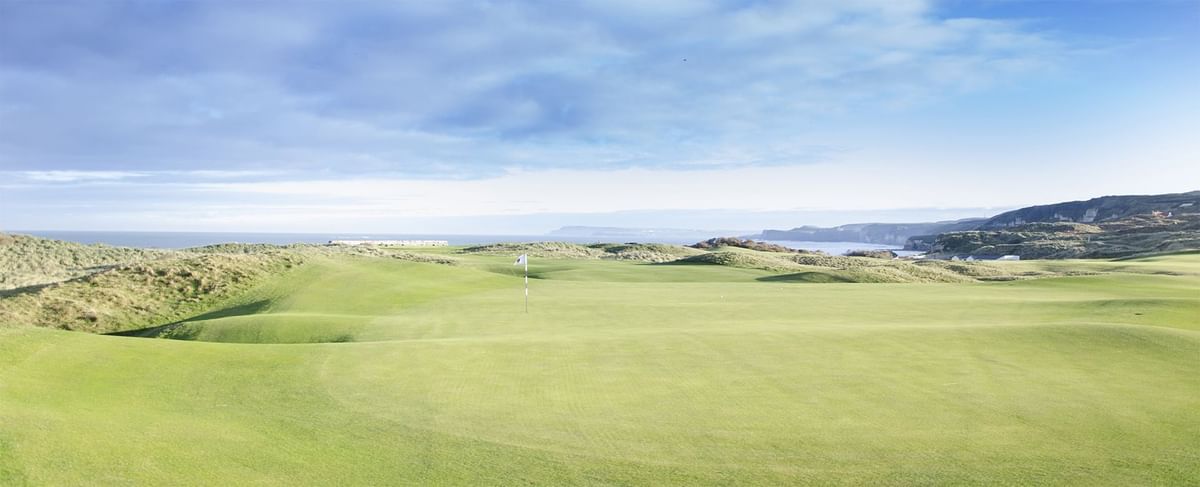 Distant view of Portrush near Dunluce Lodge, Portrush hotels