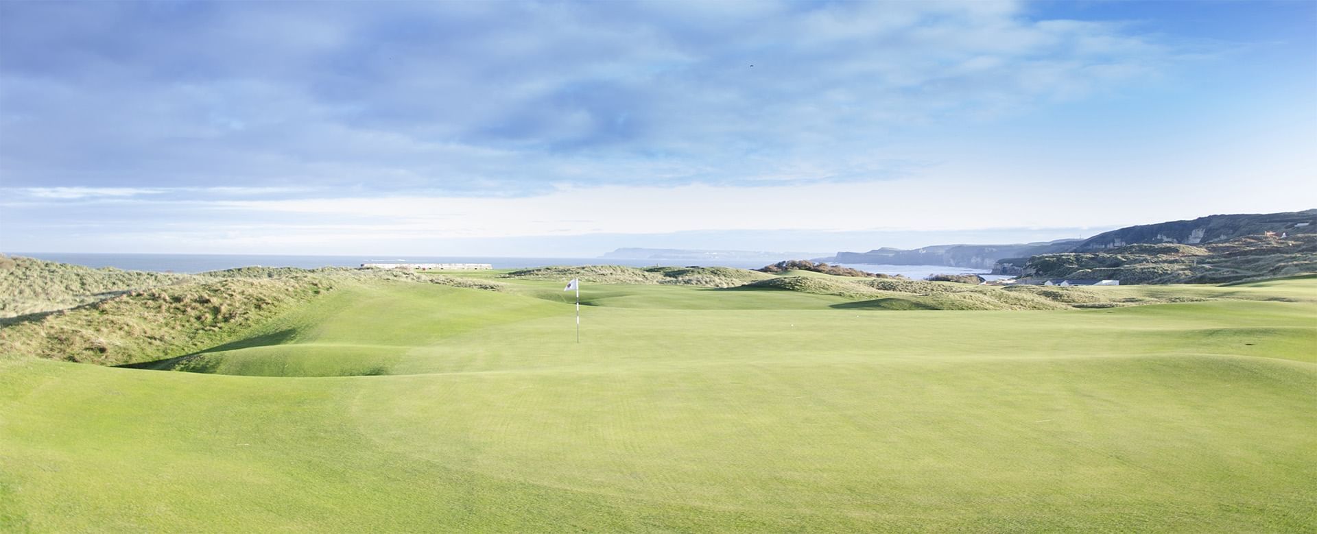 Distant view of Portrush near Dunluce Lodge, Portrush hotels