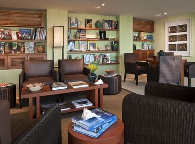 Interior of a lounge area at Cala de Mar