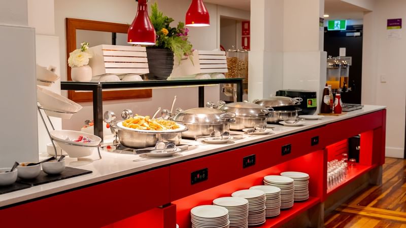 Ibis breakfast buffet with breakfast food