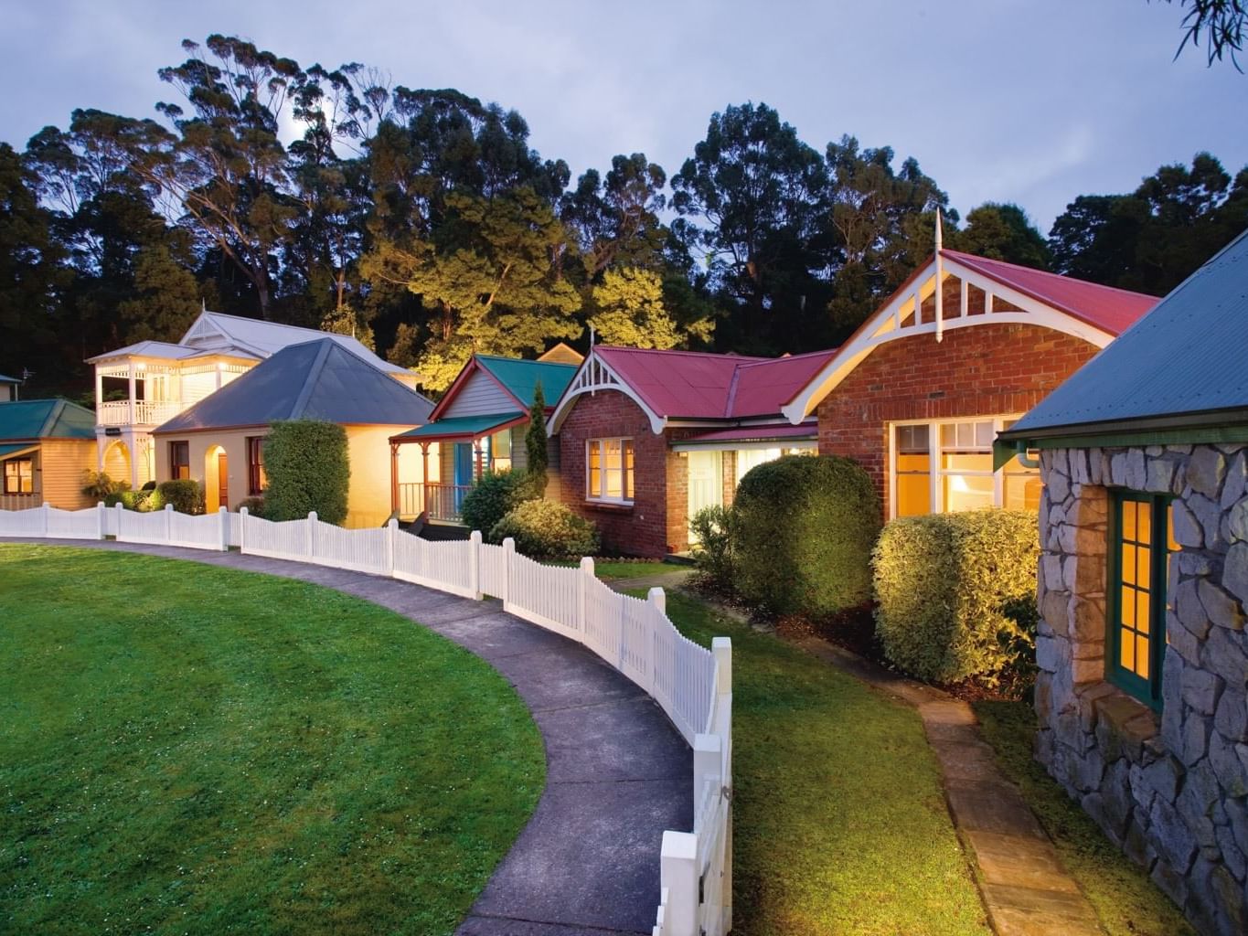 Exterior view of Village Waterfront Cottage at Strahan Village 