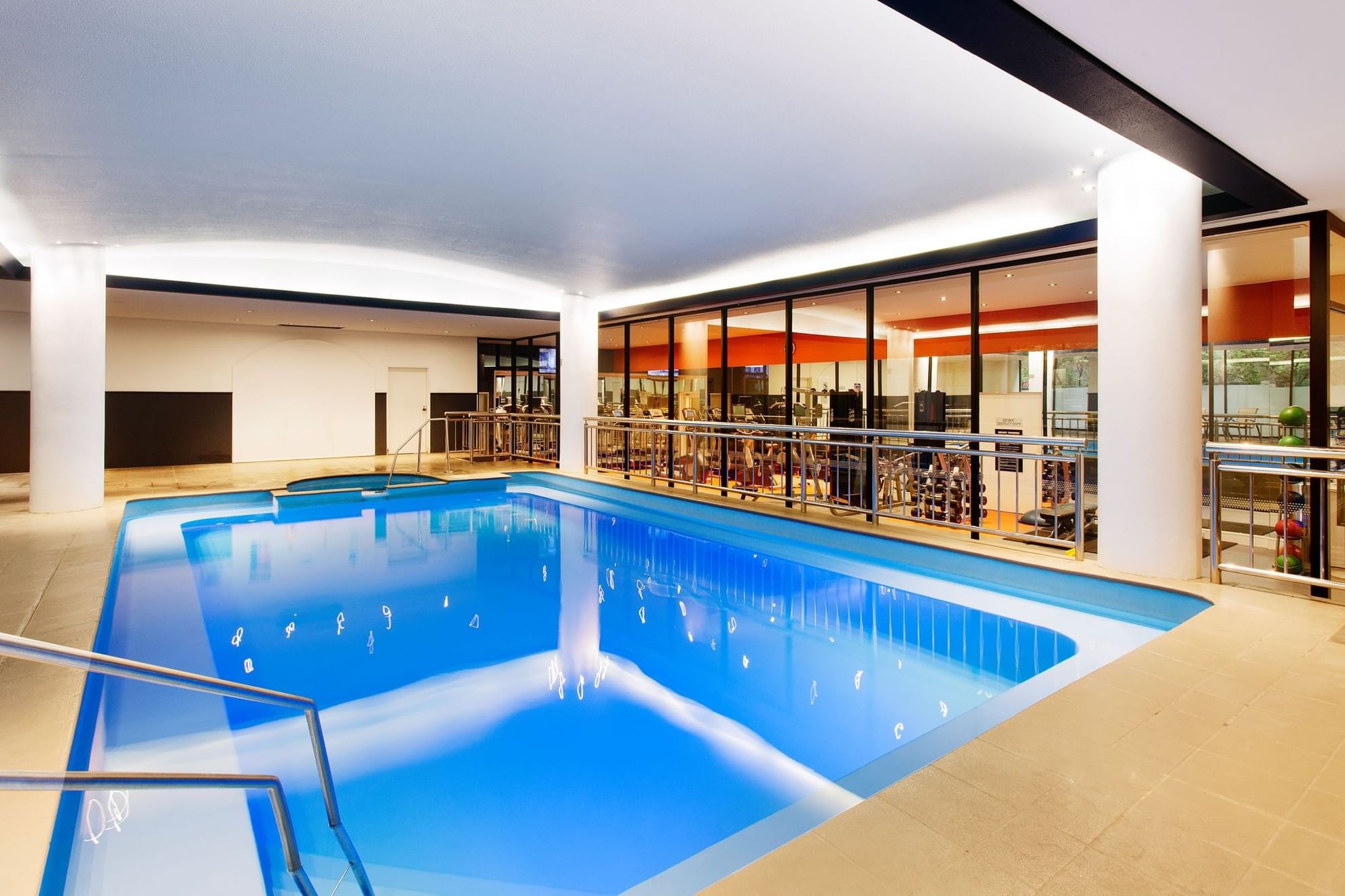 Swimming pool near the fitness lounge at Pullman Albert Park