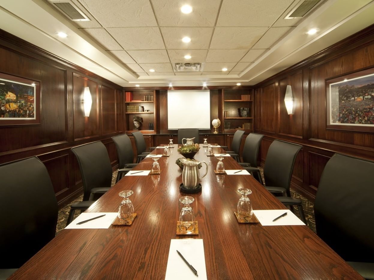 Interior of Duggan Meeting room at Varscona Hotel on Whyte