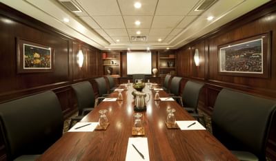 Boardroom set-up in Duggan at Varscona Hotel on Whyte