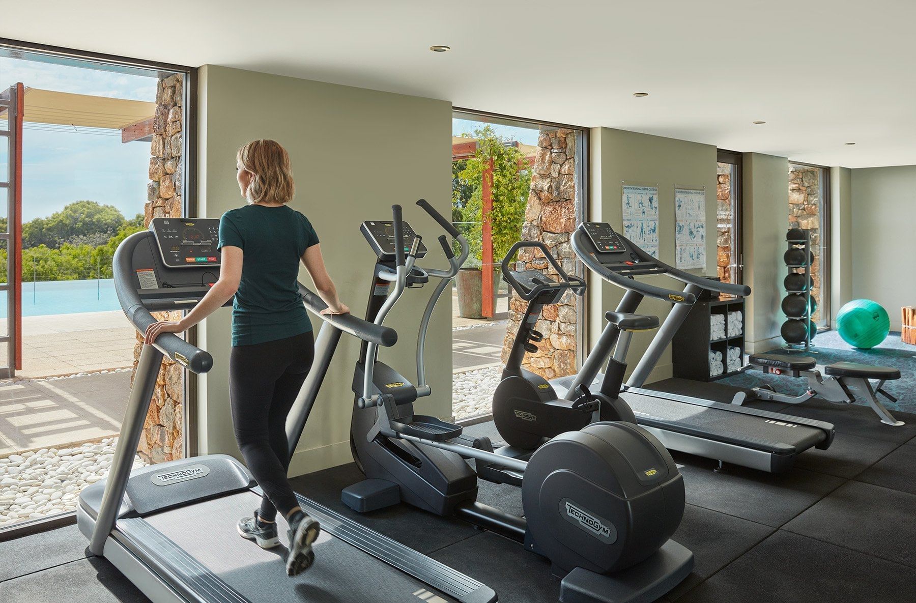 Interior of the Cardio Area in gym at Pullman Bunker Bay Resort