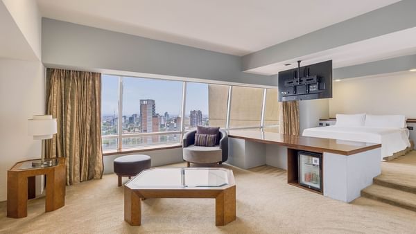 Interior of Presidential Suite city view at FA Hotels & Resorts