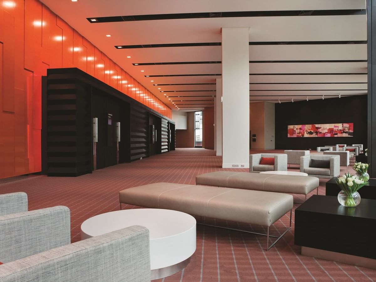 Seating area in Conference Centre at Crown Hotel Melbourne