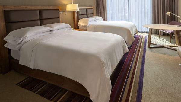 Interior of Deluxe Room 2 Double bedroom at FA Hotels & Resorts