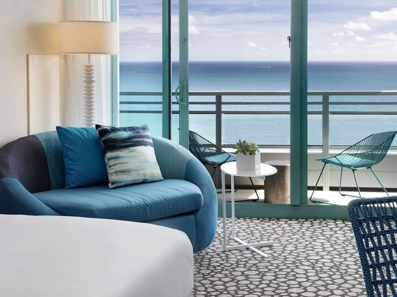 Balcony of the Oceanfront View suite at Diplomat Resort  