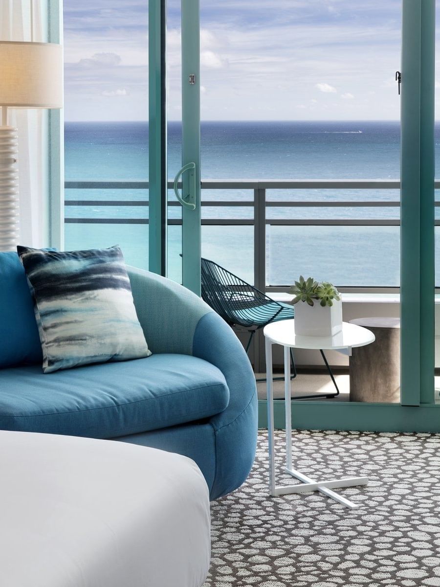 Balcony of the Oceanfront View suite at The Diplomat Resort