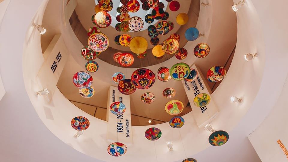 Art craft hung on the ceiling in Vietnamese Women's Museum near Sunway Hotel Hanoi