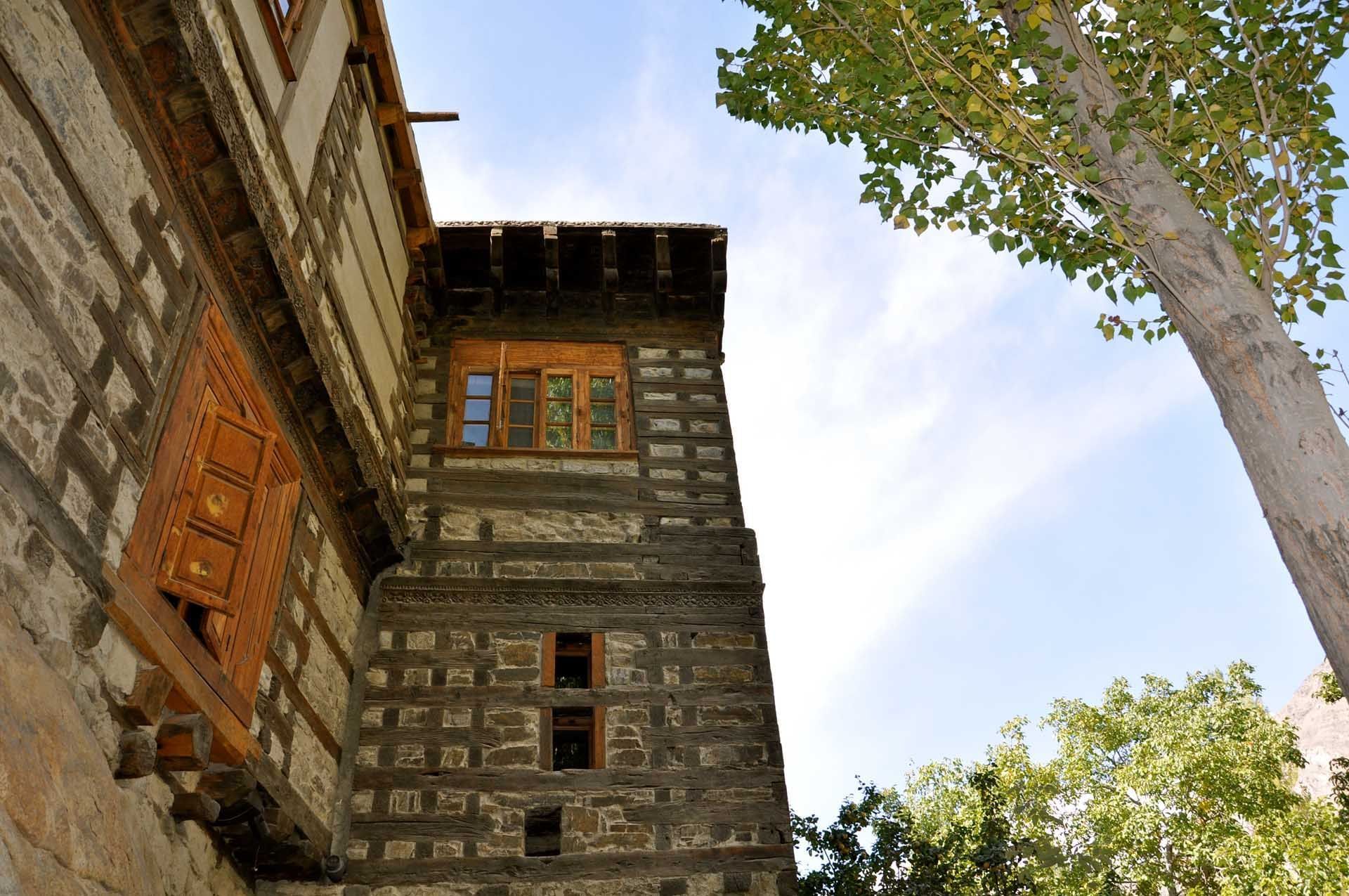An exterior view of the Hotel at Shigar Fort Residence
