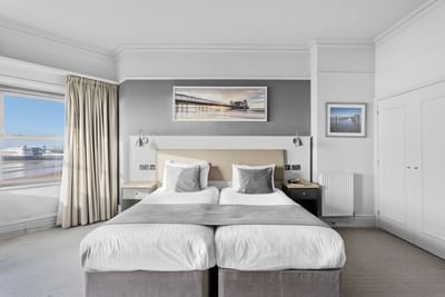 Superior Twin Room at The Grand Atlantic Hotel in Weston-super-Mare