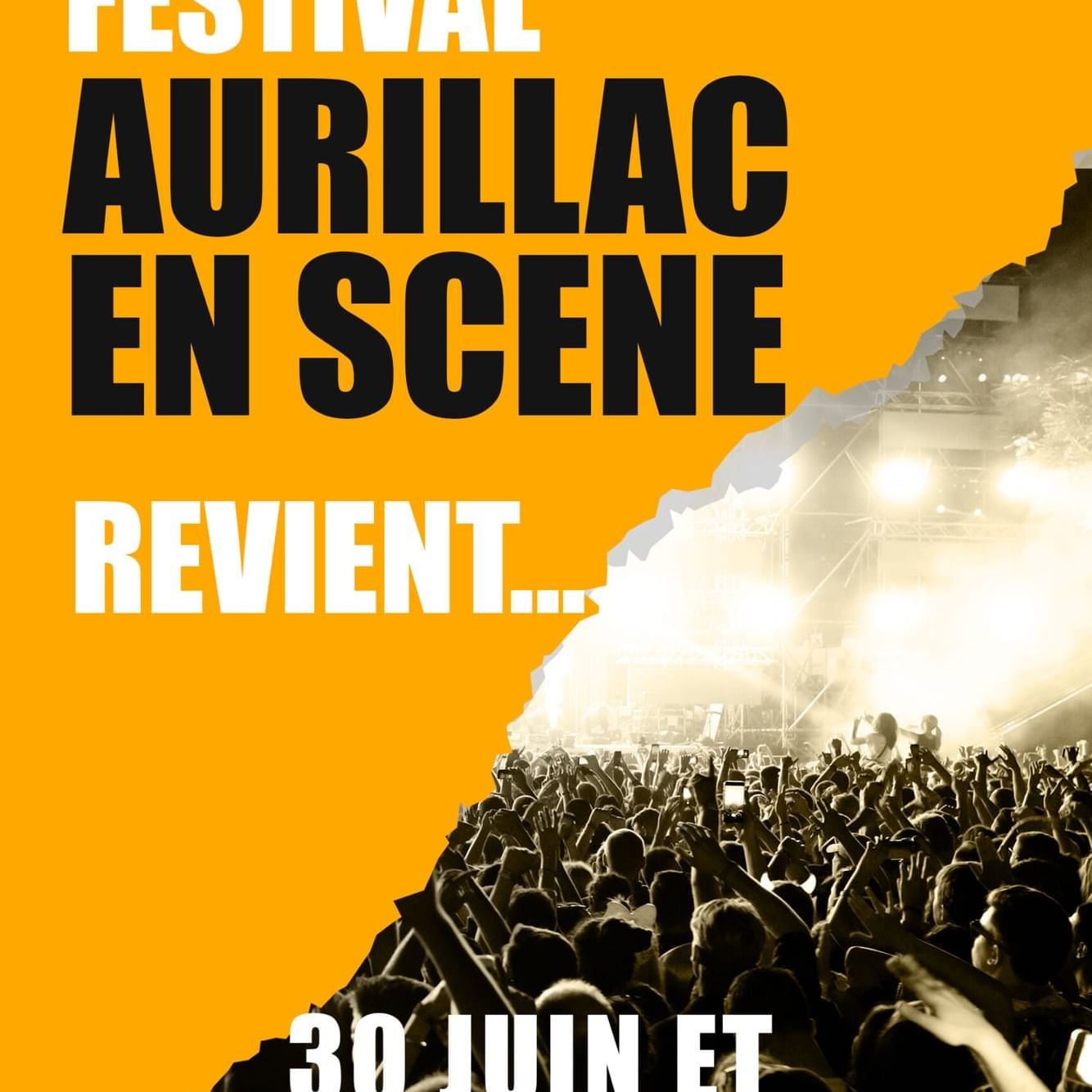 Poster of stage concert in Aurillac near The Originals Hotels