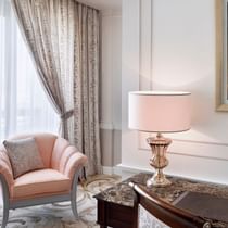 Study area in the Junior Suite at Palazzo Versace Dubai