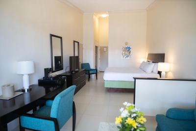 A bedroom interior with furniture at Holiday Inn Montego Bay