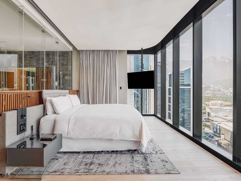 King bed with city view at FA Hotels & Resorts