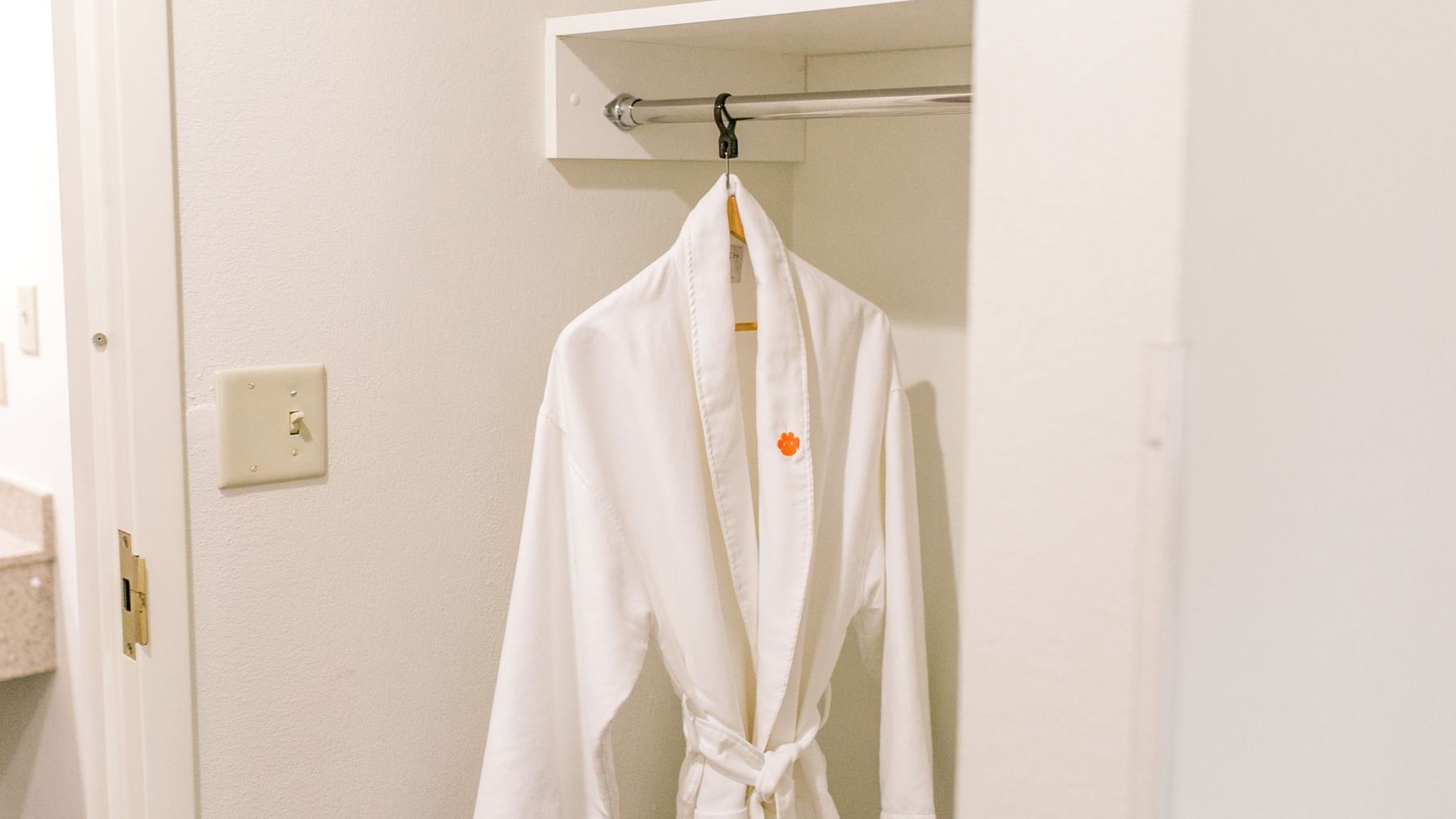 robe with clemson logo