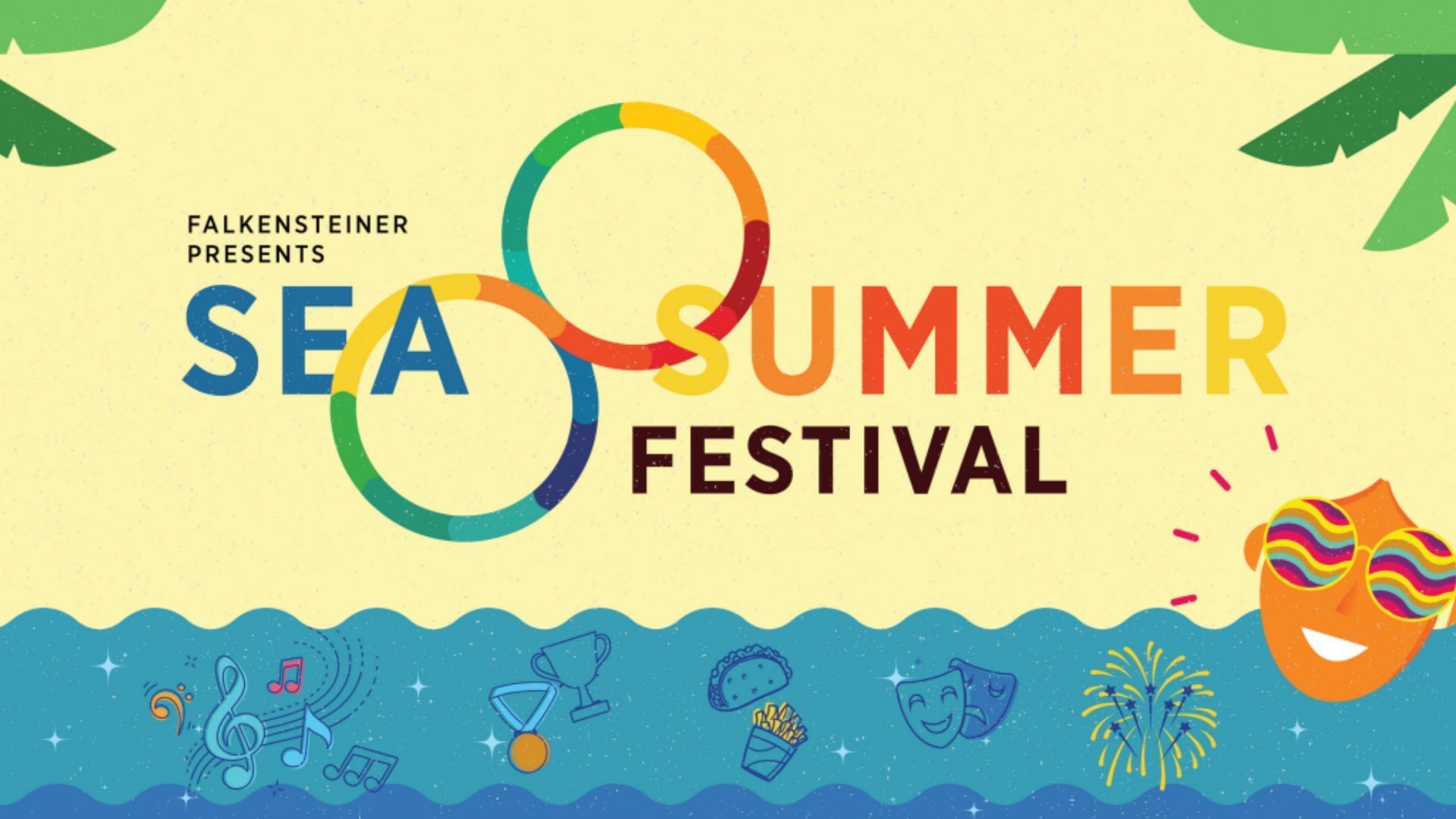 Poster of Sea Summer Festival used at Falkensteiner Premium Camping Zadar