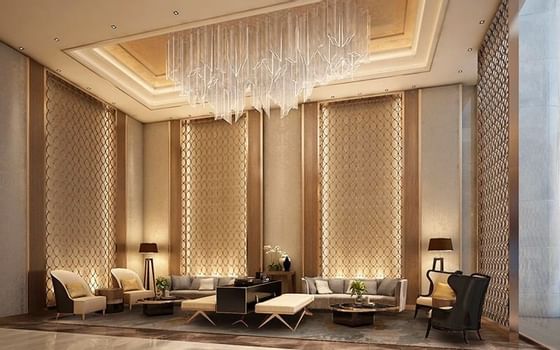 Waiting area in lobby at Chatrium Hotels & Residences