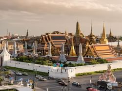 Aerial view of Grand Palace near Chatrium Grand Bangkok