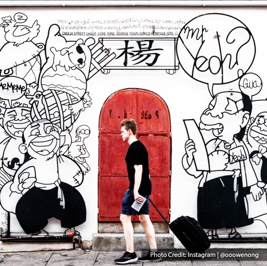 A penang mural of mr yeoh house