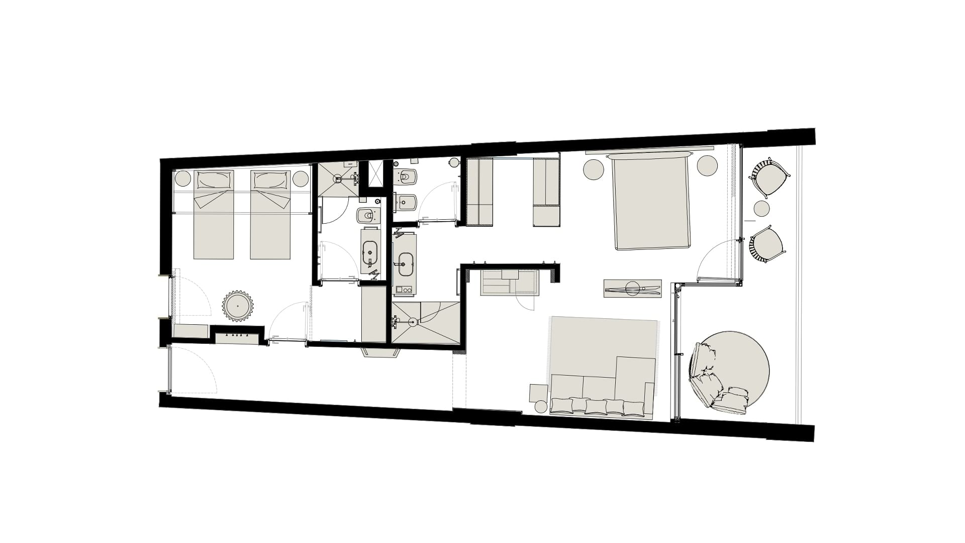 Piano della Family Suite al Falkensteiner Family Resort Sicily a Licata.