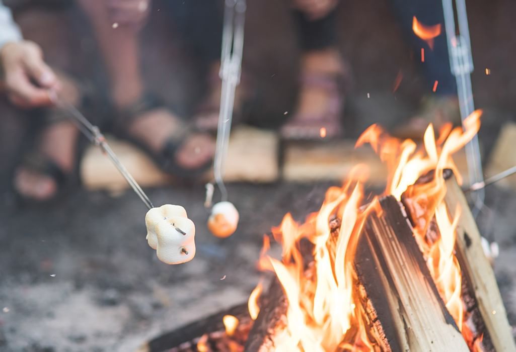 making s’mores