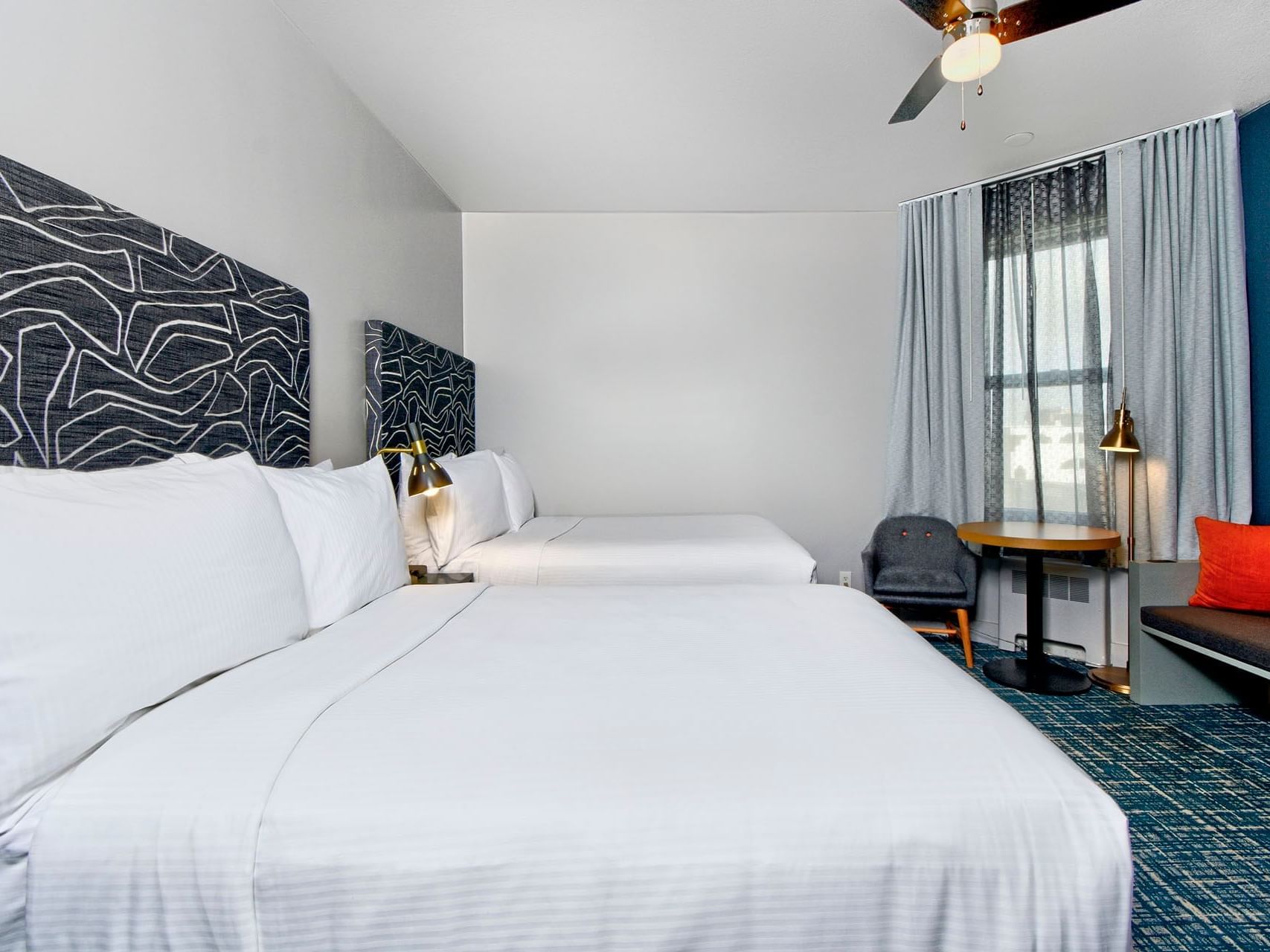 Beds, Executive Double Queen Room, The Garrett Hotel