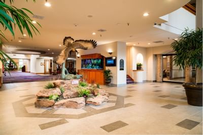 Interior of the lobby at MCM Elegante Beaumont