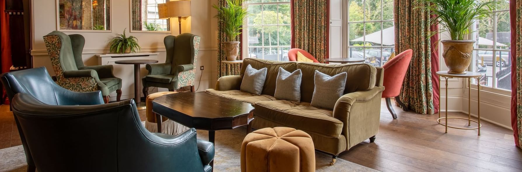 Interior view of a living area at Richmond Hill Hotel