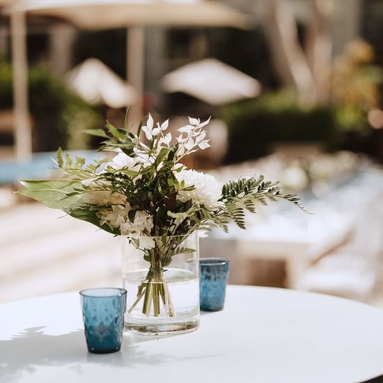 Table decorations for wedding at Pullman Palm Cove Sea Resort