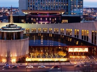 Exterior of Nashville Songwriters Hall of Fame near Hayes Street Hotel