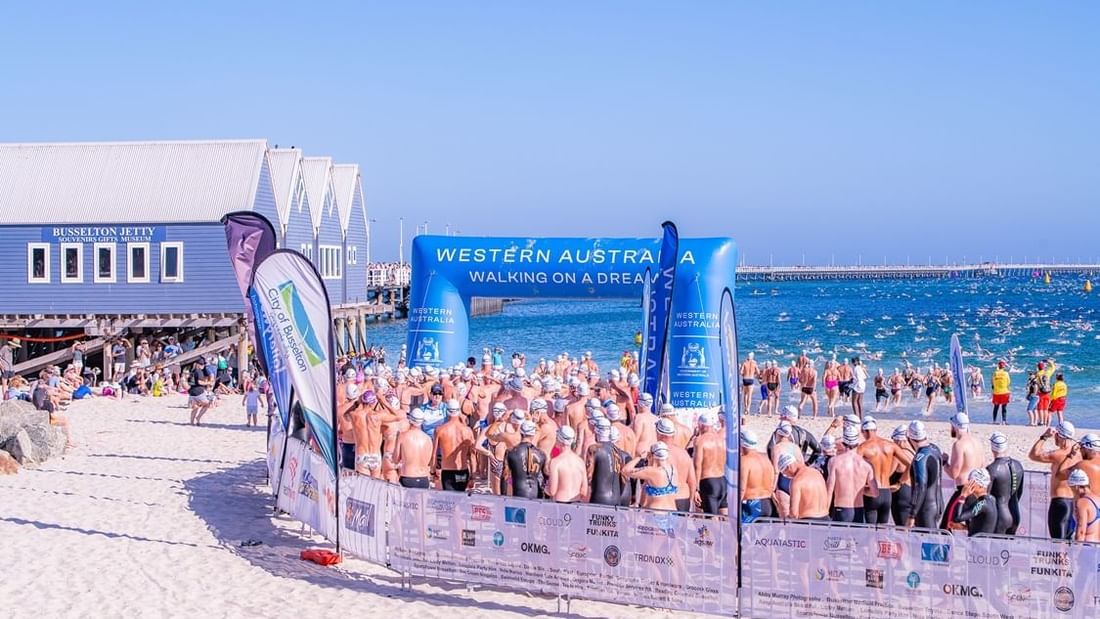Busselton Jetty Swim near Pullman Bunker Bay Resort