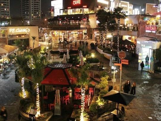top view of Parque Arauco near NOI Vitacura hotel
