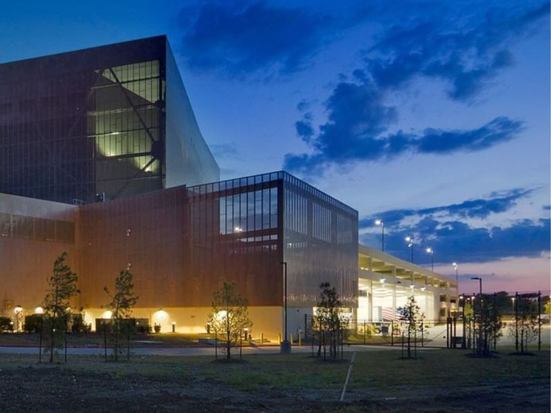 Exterior of Irving Convection center near MCM Elegante Suites