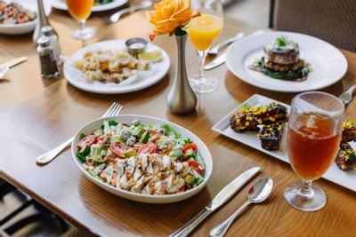 Fine dishes & drinks served at Dinah's Garden Hotel