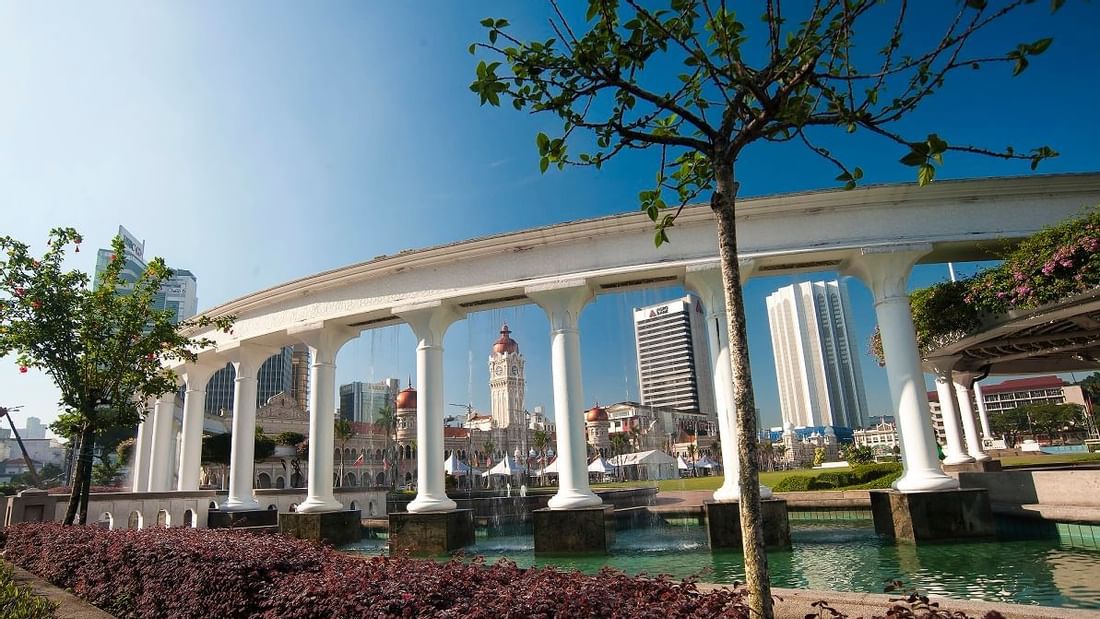Landscaping in the Merdeka Square near Sunway Resort