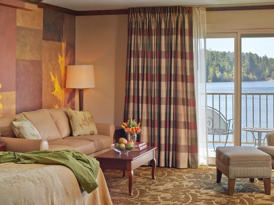 Interior of a Balcony Junior Suite at High Peaks Resort